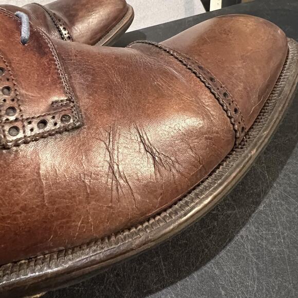 Magnanni Oxford Shoes Mens Size 13 Brown Cap Toe Brogue Leather Dress 10113 main image 5